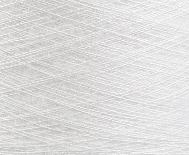 Manifattura Sesia Art. Paris Nm 15.000 – Filato in kid mohair e seta Mulberry col. Bianco ottico 5151